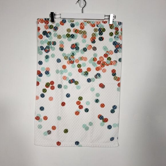 Peri Home 100% Cotton Polka Dot Print Colorful Hand Towel 26x17 - Picture 2 of 6